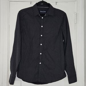 Desert Dunes Button-Down Shirt - Men's Small - Navy
